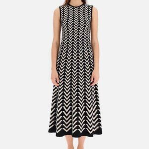 Max Mara Pattern Bruges Knit Dress NWT Size XS